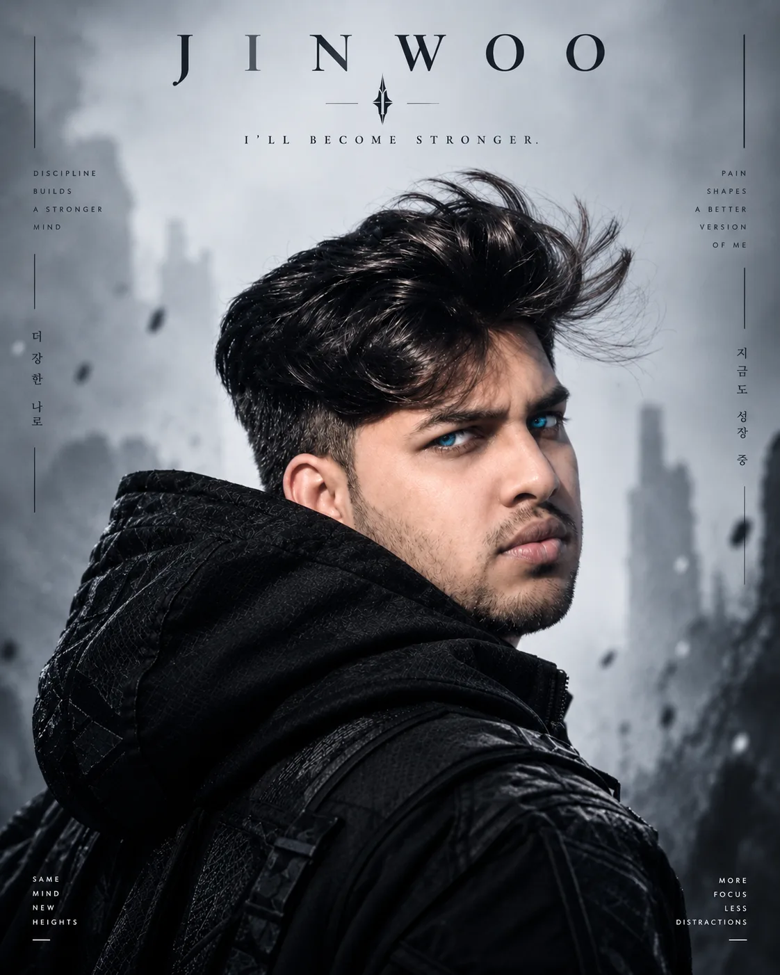 Stronger Futuristic Warrior Editorial Portrait