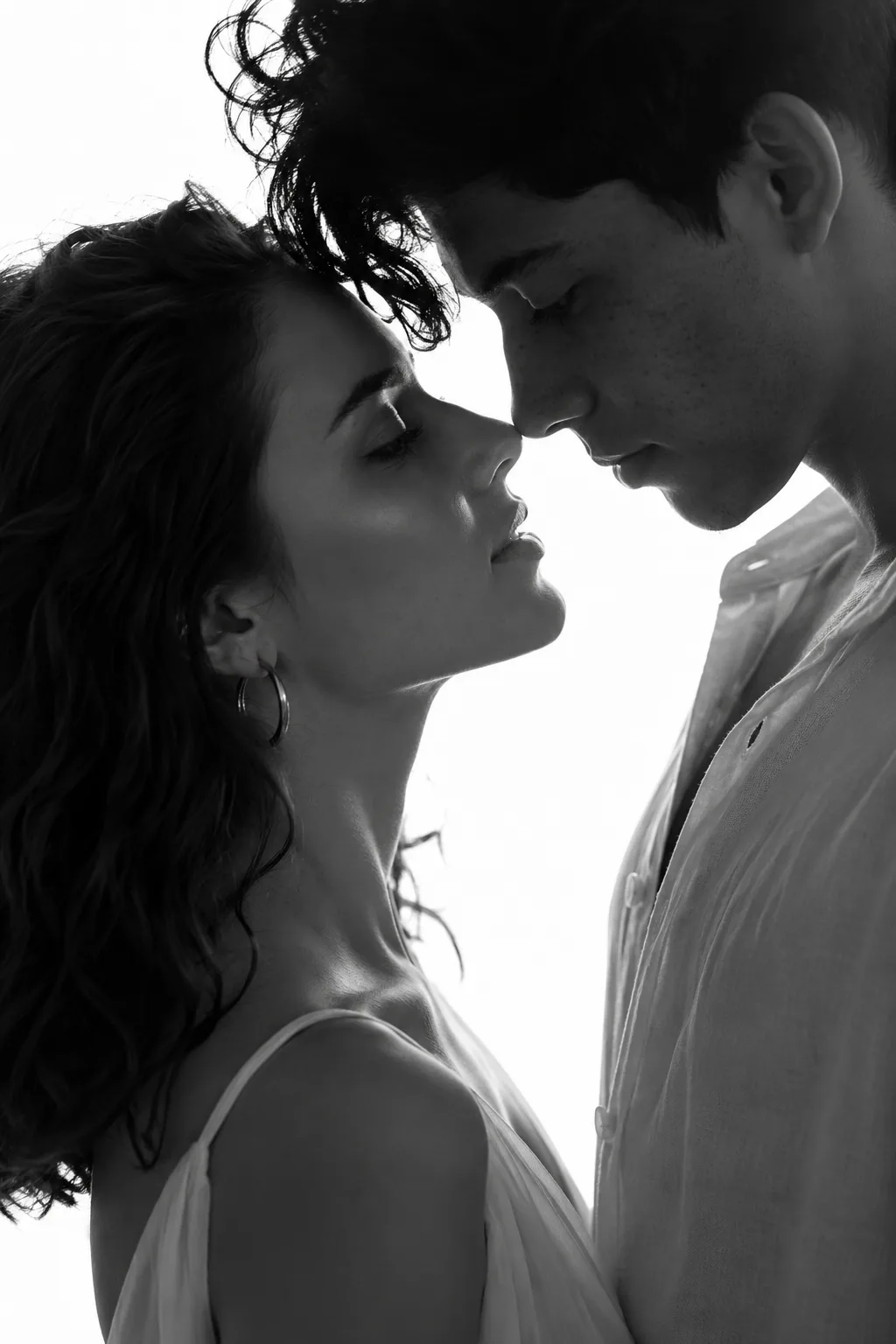 Without changing the facial features of above image man and woman