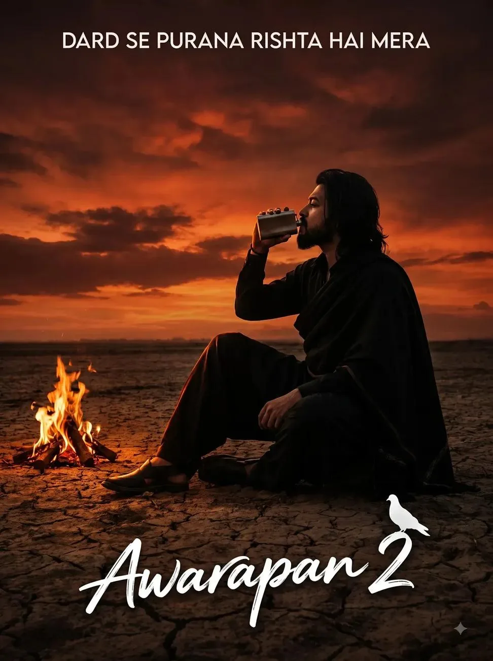 A dark, gritty cinematic movie poster