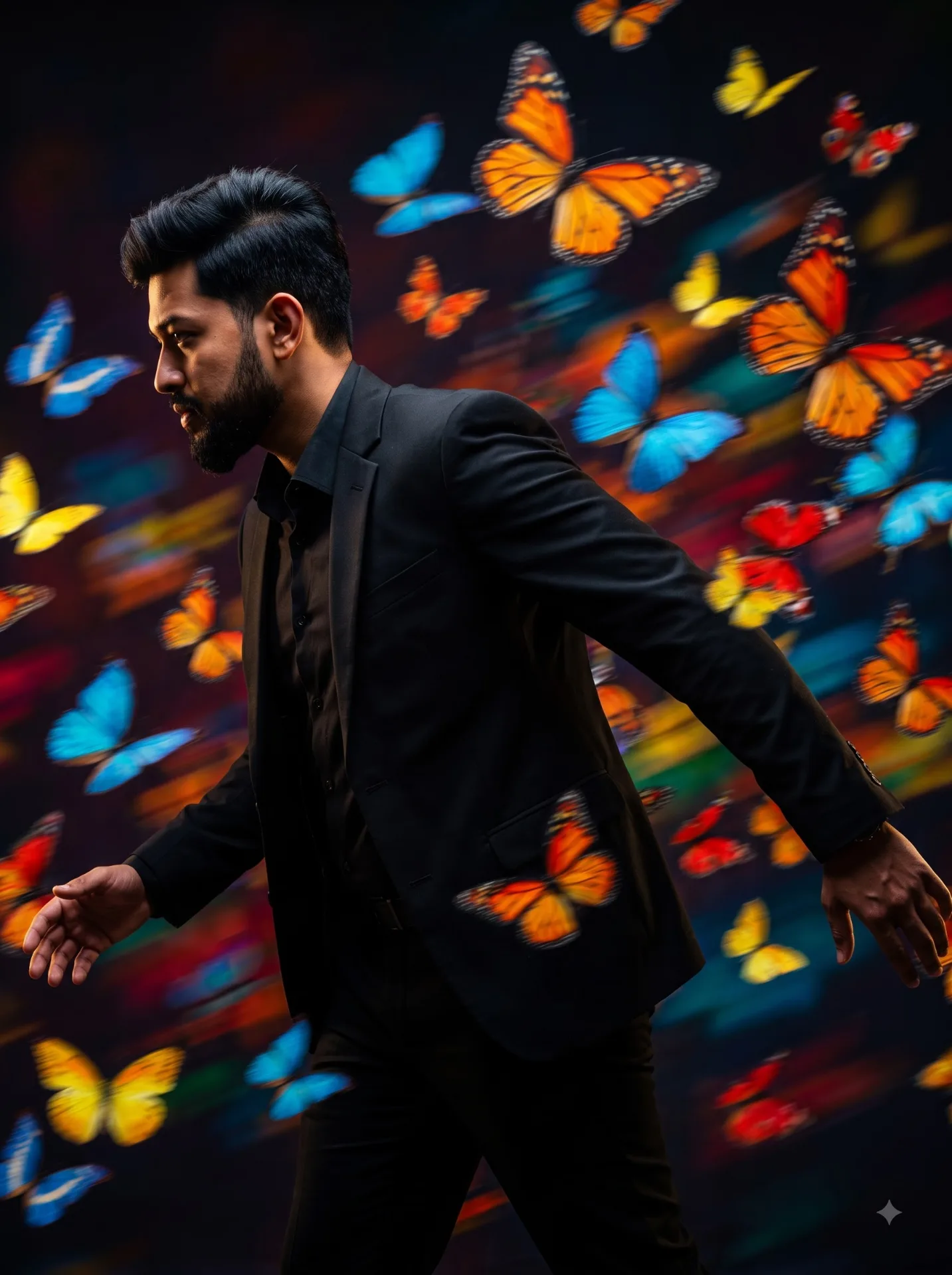 New Trend Prompt 🦋 8k High-contrast colorful saturated cinematic image of