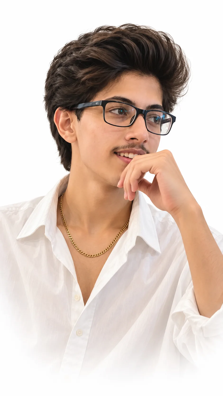 Luxury White Studio Portrait