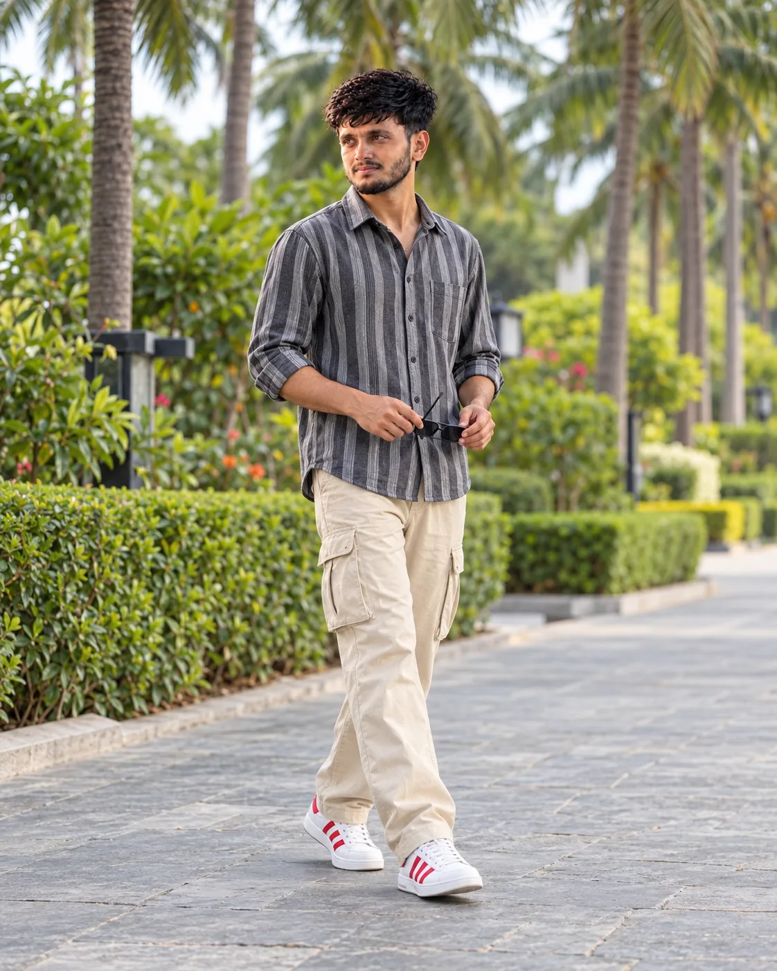 Ultra-Realistic Full-Body Outdoor Fashion Portrait Prompt