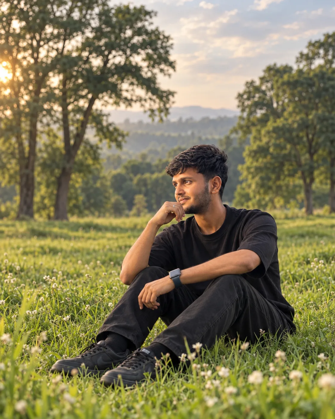 📸 Exact Image Generation Prompt Create an ultra-realistic cinematic outdoor portrait