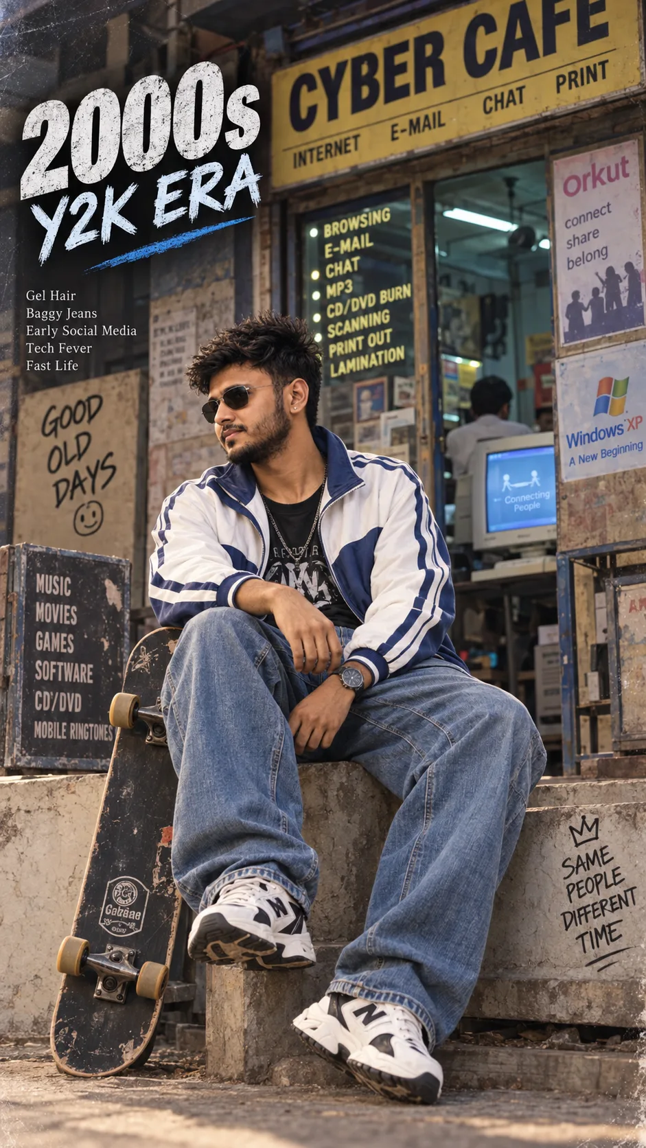Cinematic full-body photograph of the same person from the uploaded reference