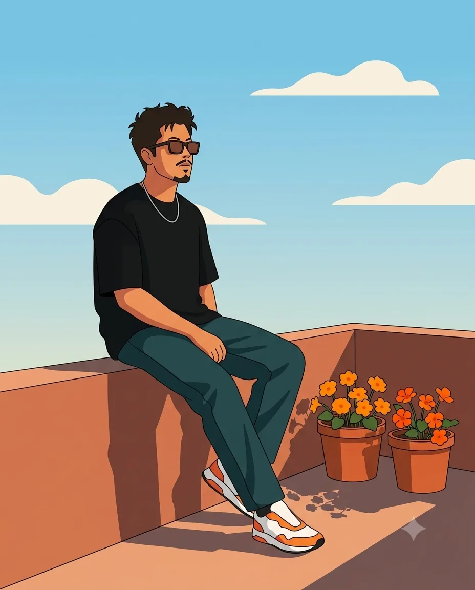 An illustration in a clean, modern, flat-color digital art style