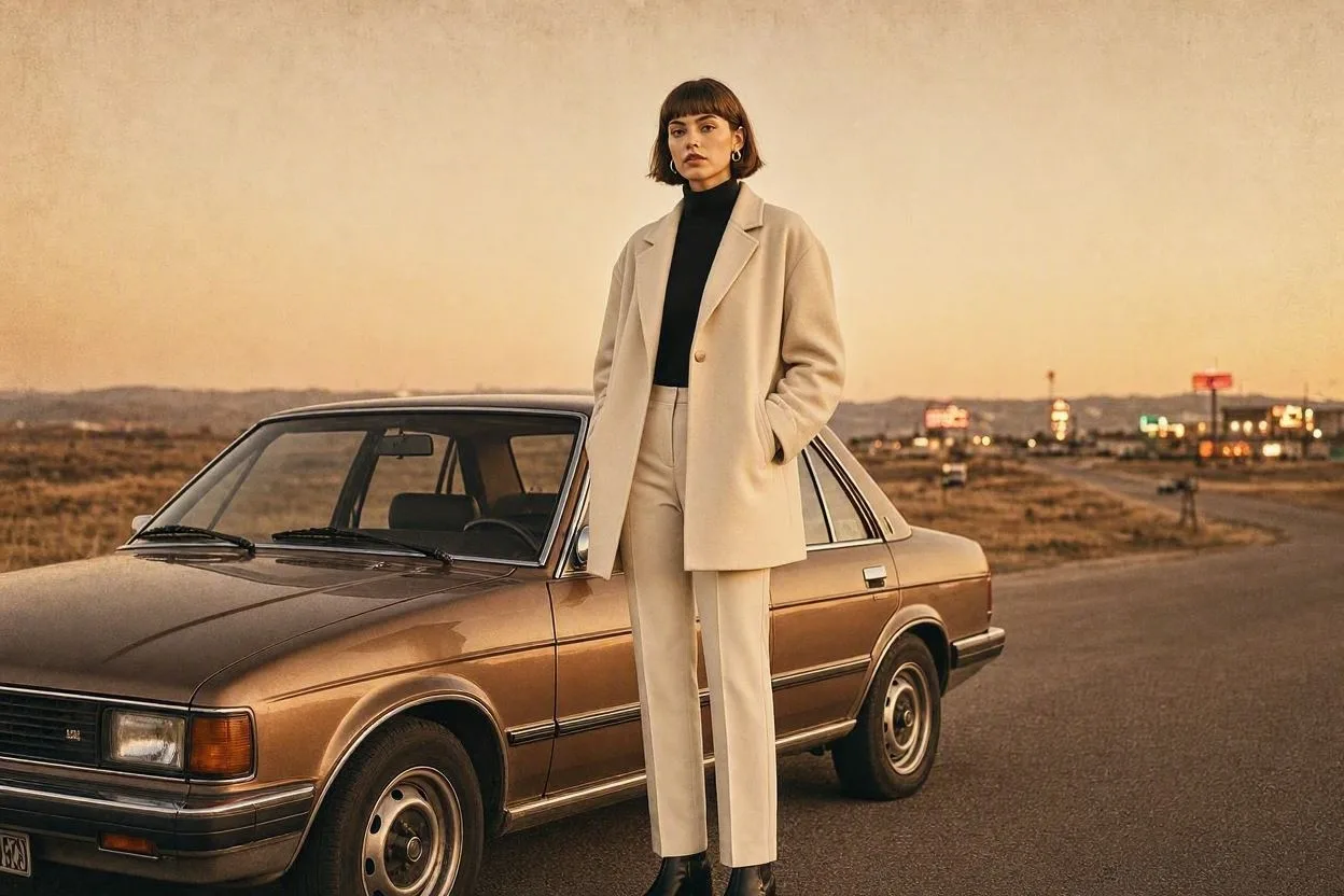 Timeless Nostalgia: Modern Minimalist in a 1990s Cinematic Horizon