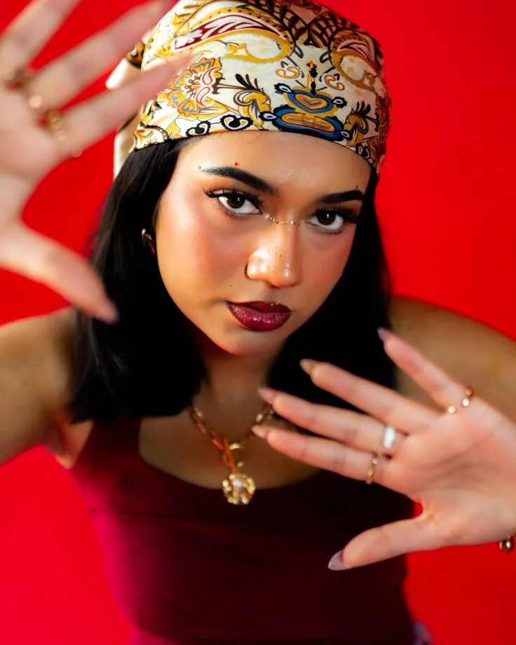 Retro Red Bandana Portrait ❤️🔥
