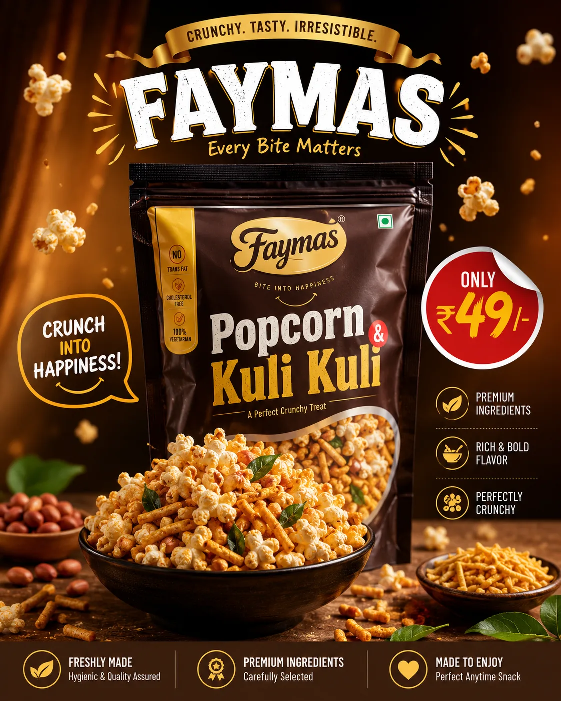 Premium FMCG Product Advertising Poster AI Prompt | Luxury Commercial Food Campaign