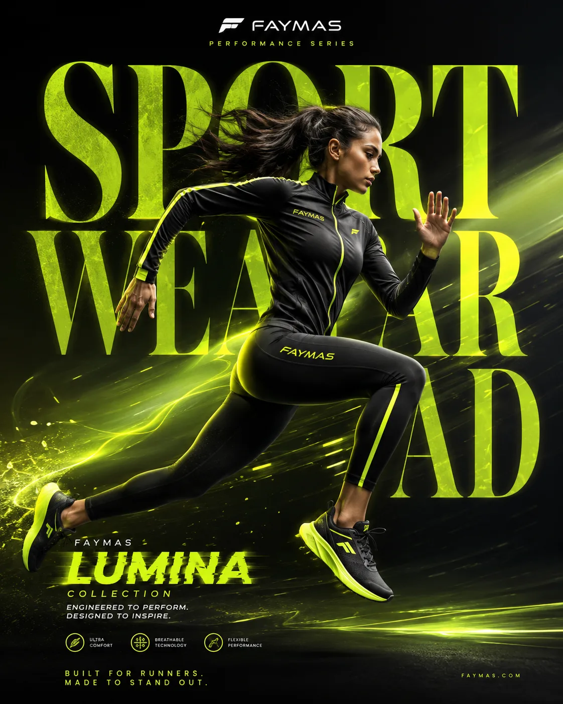 Sportswear Fashion Advertisement AI Prompt | Luxury Commercial Editorial Campaign