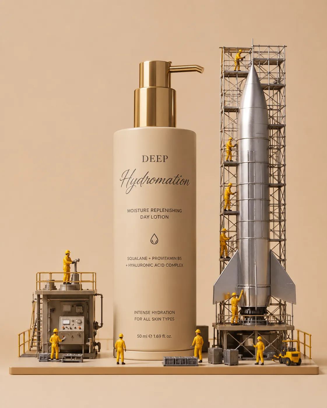 Product launch in a miniature world