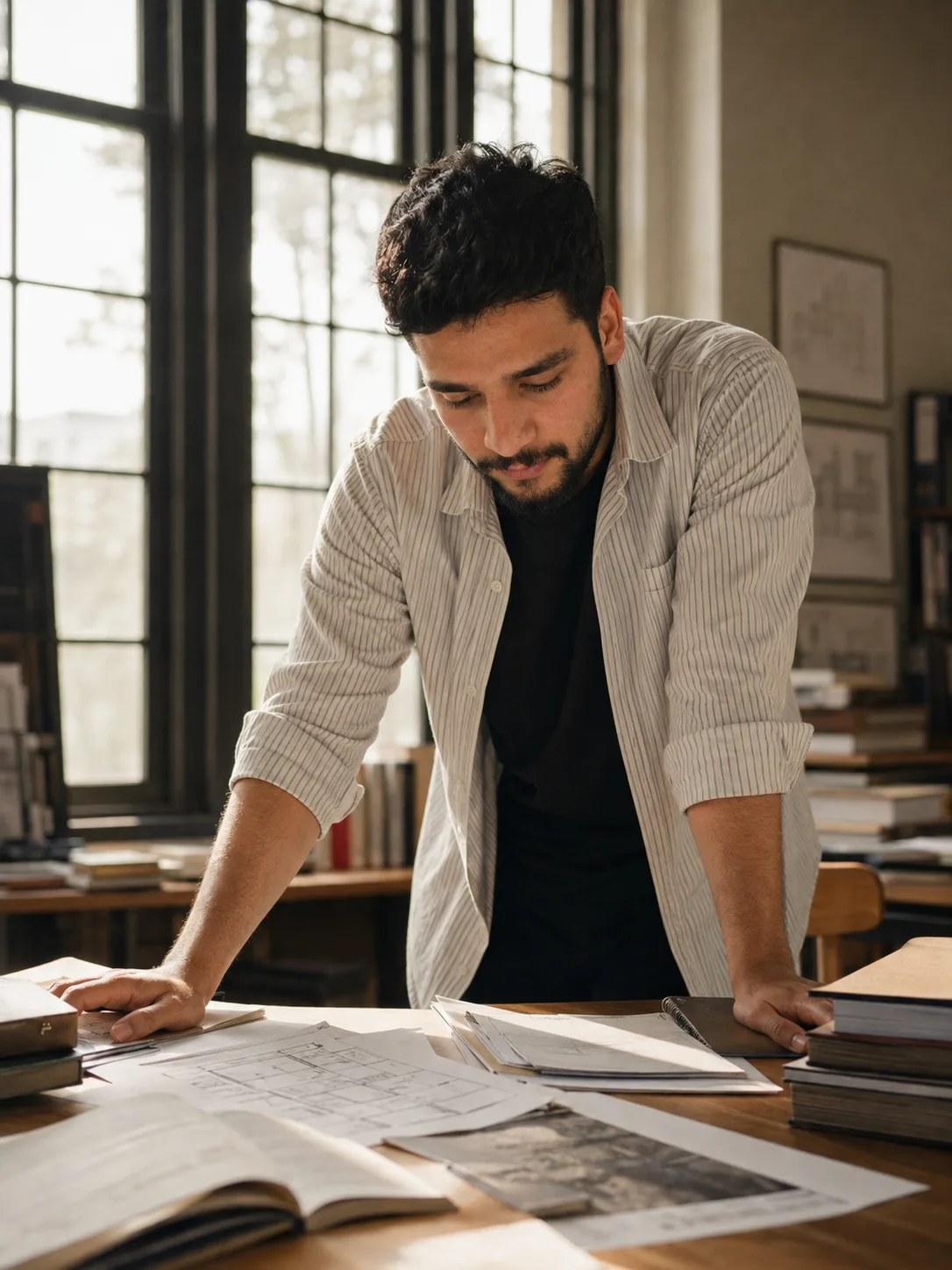 Cinematic Academic Workspace Portrait | Professional Study Photography