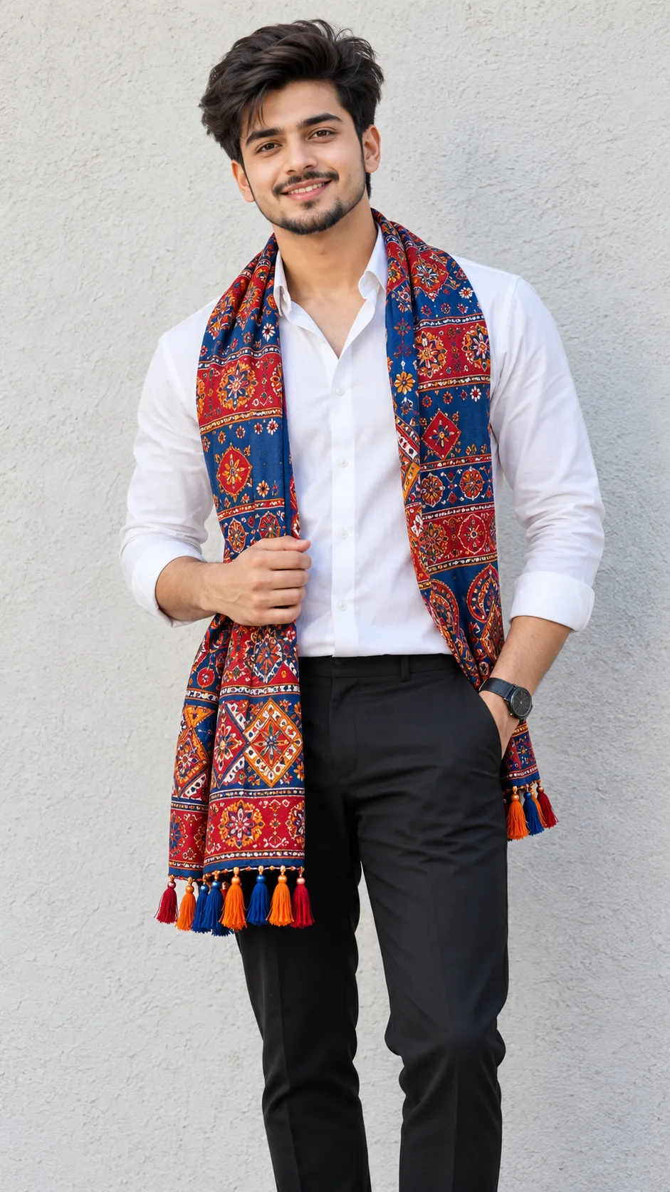 🔥 Stylish Indian Boy Portrait | Traditional Ethnic Look 🤍✨ #MensFashion