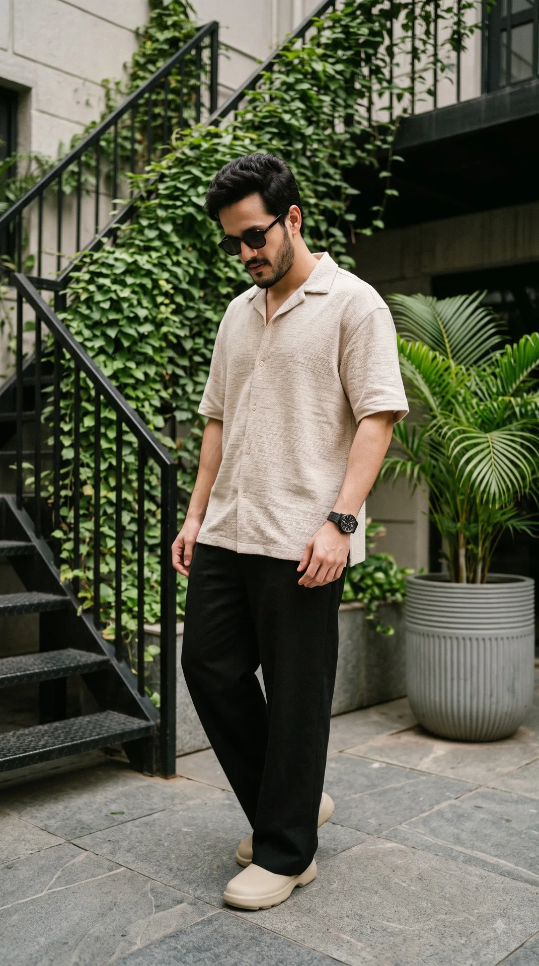 🖤🌿 Casual Streetwear Editorial Instagram Photo Prompt