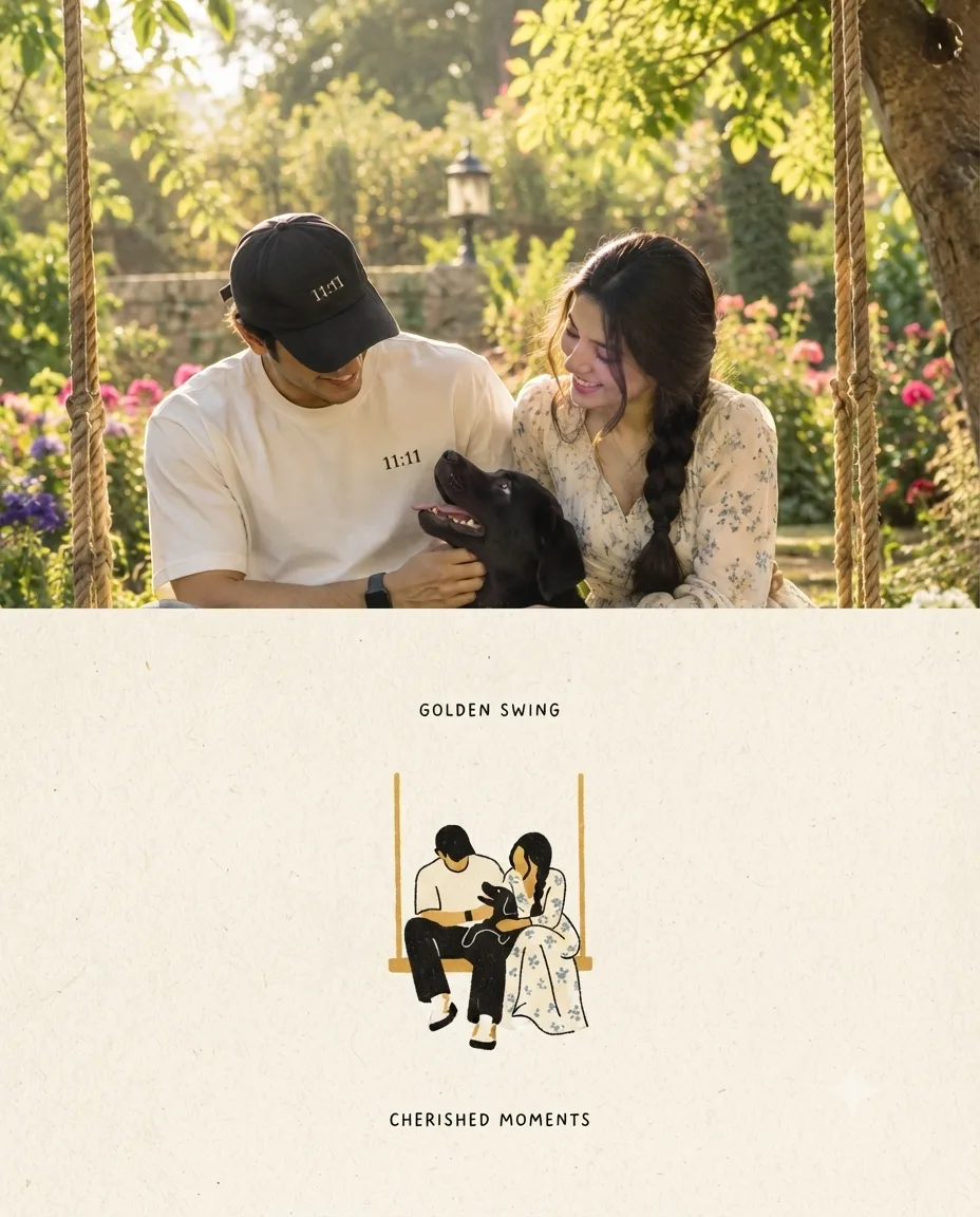 Ultra realistic cinematic portrait of a cute couple