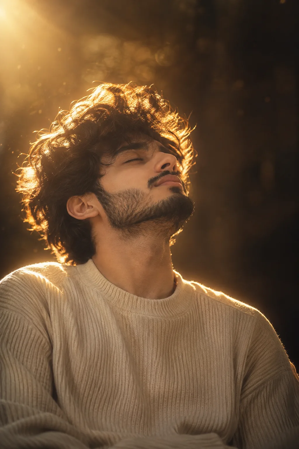 Ultra realistic cinematic portrait of a young man