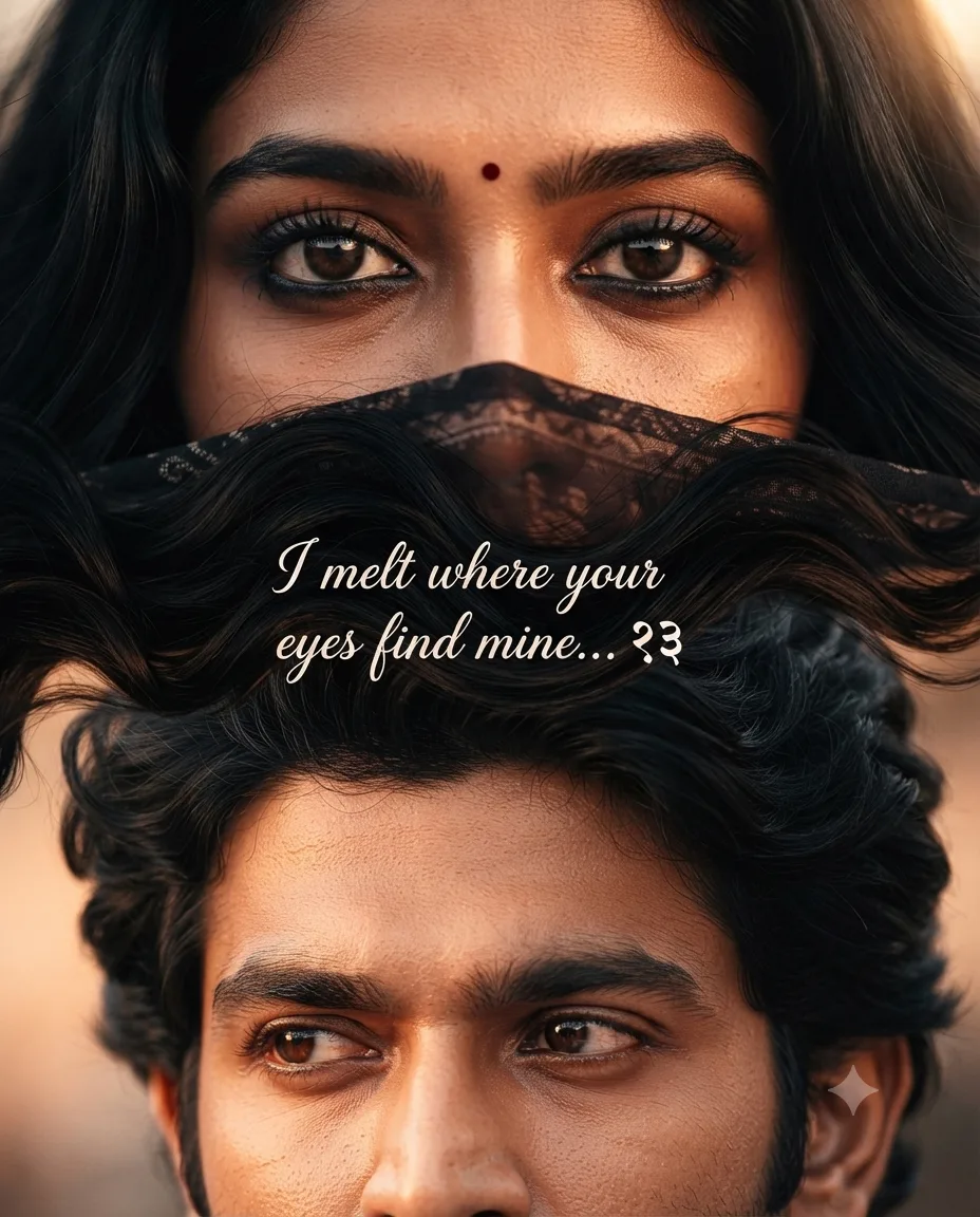 Ultra realistic eye portrait of a young couple